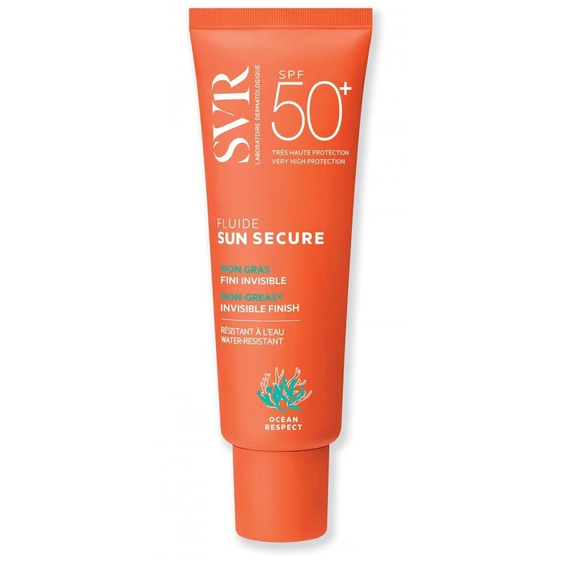 SVR Solaire Sun Secure Fluide Peaux Hypersensibles au Soleil SPF 50+ 50 ml
