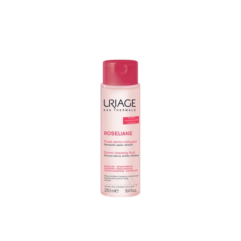Uriage Roseliane Fluide Dermo-Nettoyant Apaisant 250 ml Nettoie - Démaquille - Apaise