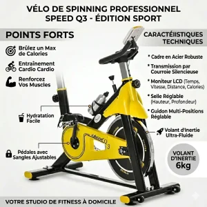 Wellcare Vélo spinning wellcare